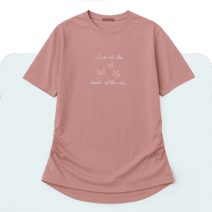 تیشرت صورتی لانگ - ریواکا