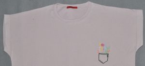 تیشرت جیب پر گل - تصویر 4