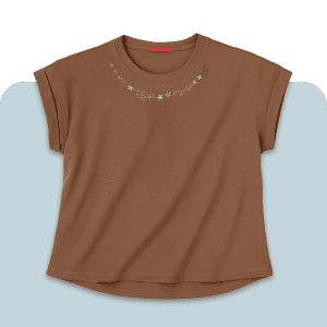 خرید تیشر پنبه ای آستین سرخود و پاکتی