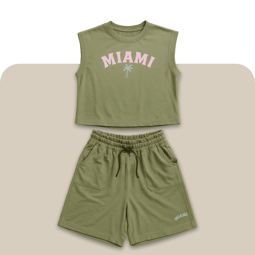 خرید ست تاپ و شلوارک زنانه