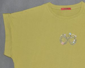 تیشرت زنانه پارچه پنبه آستین پاکتی