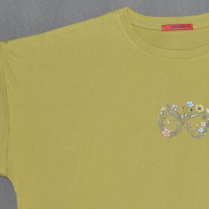 تیشرت زنانه پارچه پنبه آستین پاکتی