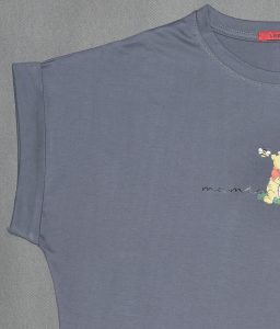 تیشرت زنانه پنبه ای آستین پاکتی فروشگاه ریواکا