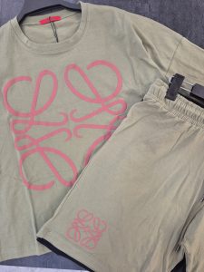 ست زنانه تیشرت و شلوارک پنبه ای