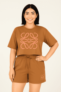 تن پوش ست زنانه تیشرت و شلوارک پنبه ای