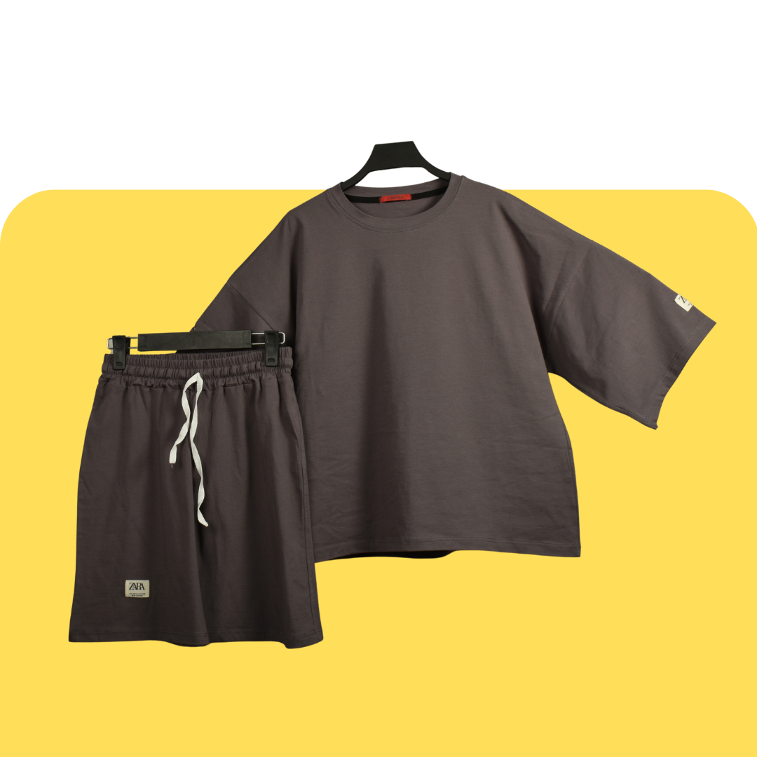 تیشرت شلوارک پنبه ای اتیکت zara