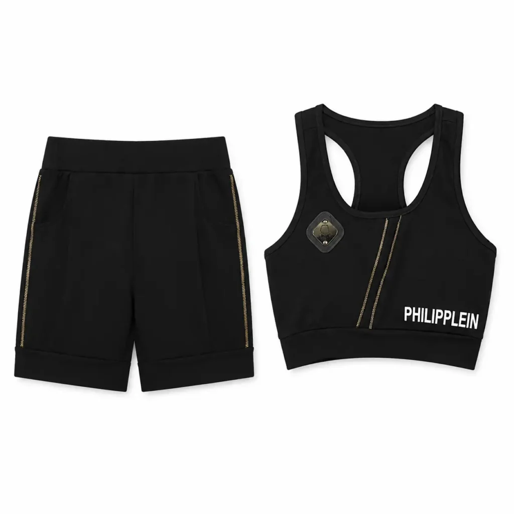 ست تاپ و شلوارک مشکی Philipp Plein