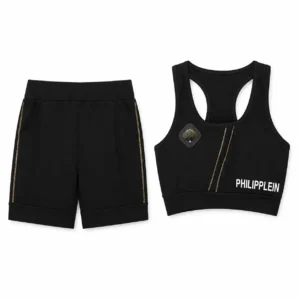 ست تاپ و شلوارک مشکی Philipp Plein
