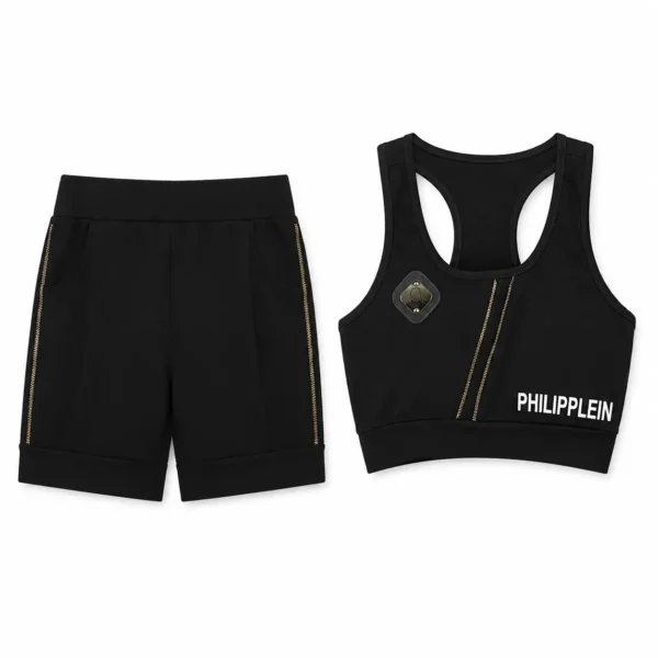 ست تاپ و شلوارک مشکی Philipp Plein