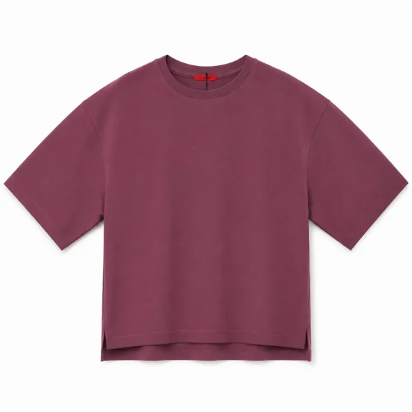 تیشرت باکسی بغل چاک‌دار 4257 - تصویر 5
