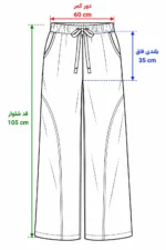 شلوار بگ زنانه گالکسی 8890 - تصویر 3