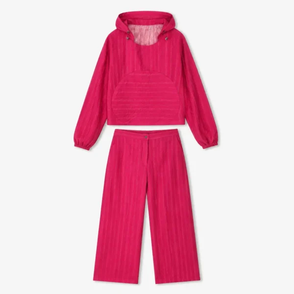 hoodie-laminated-pants-547-23 ست هودی کلاهدار و شلوار زنانه 547.2