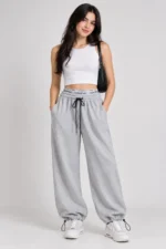 شلوار جاگر زنانه کمرکش Calvin ملانژ 547.6 - تصویر 2